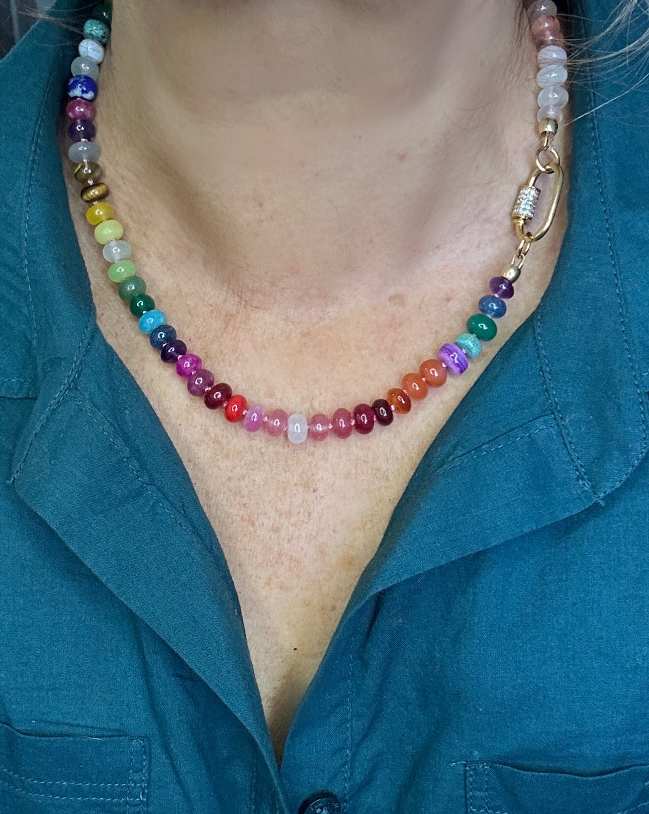 Rich Hippie Gemstone Necklace