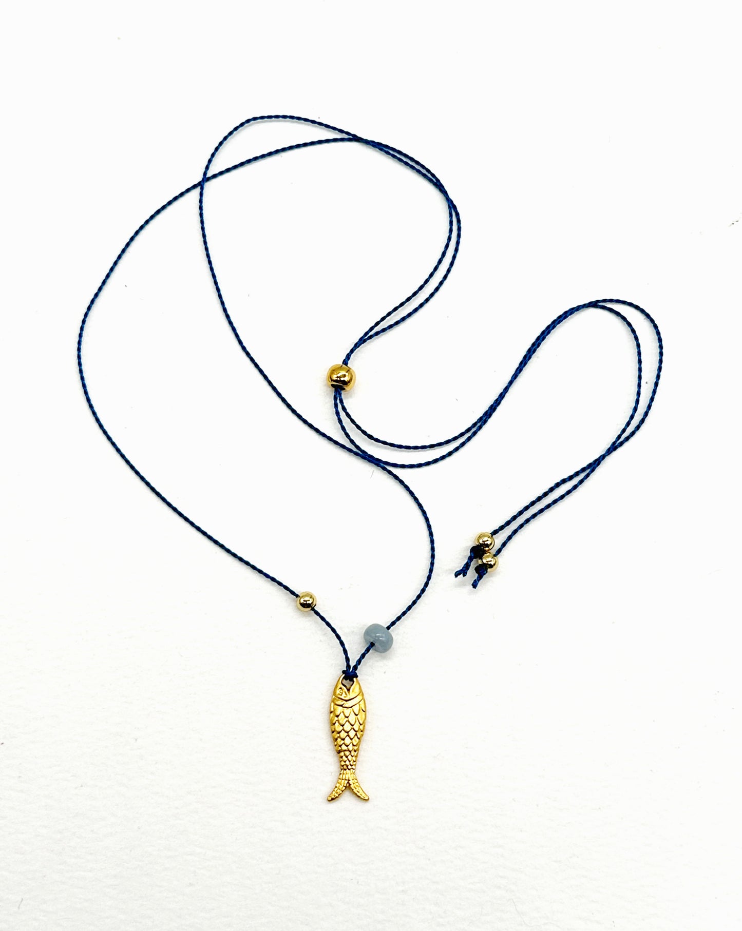 Fish on Blue Silk