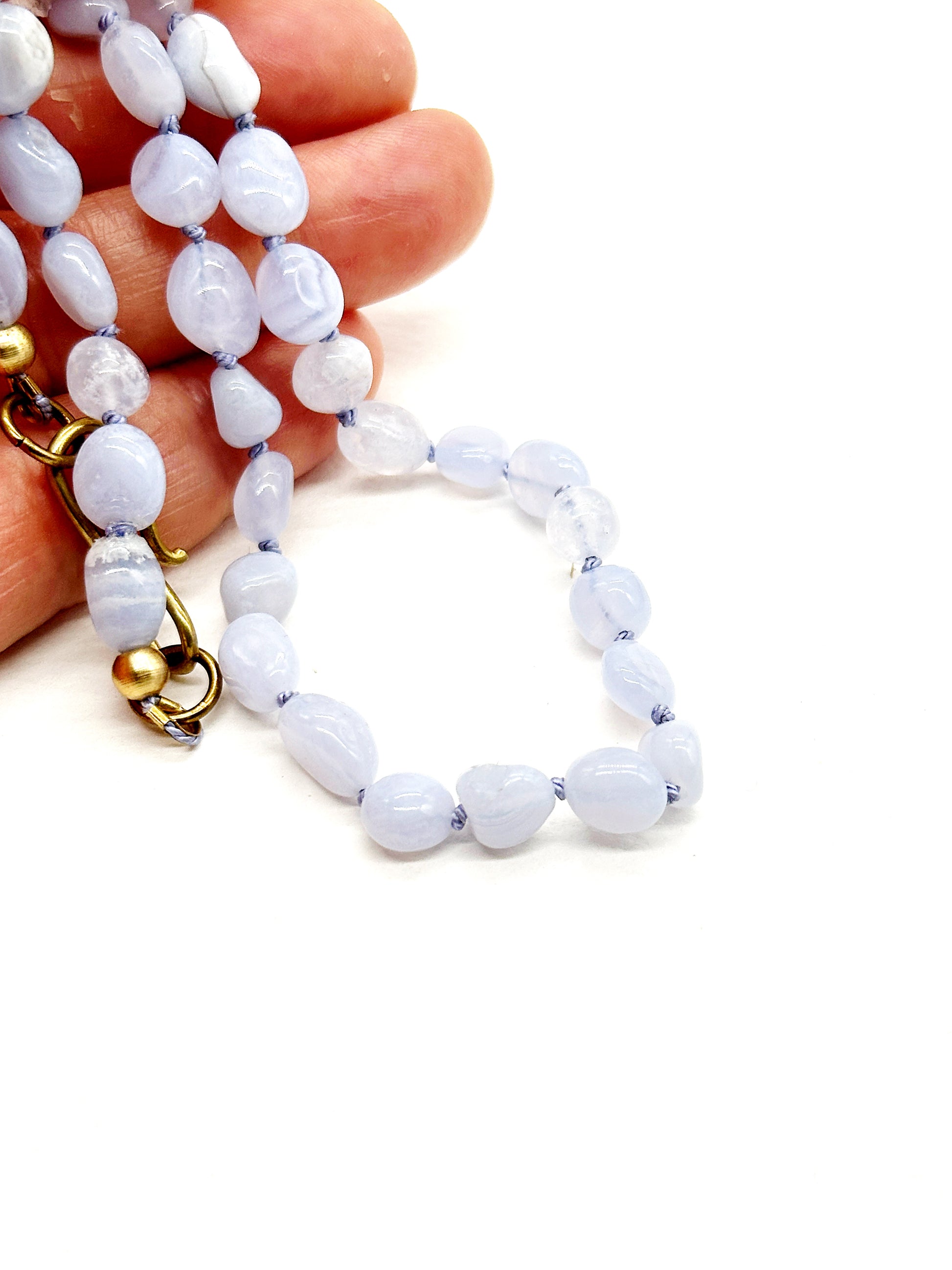 Blue lace Agate Necklace