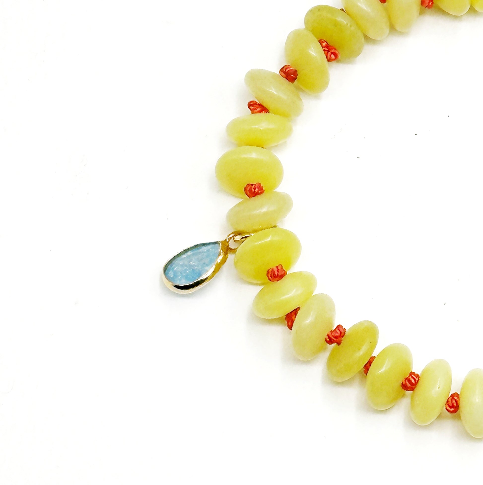 Lemon Quartz beaded bracelet