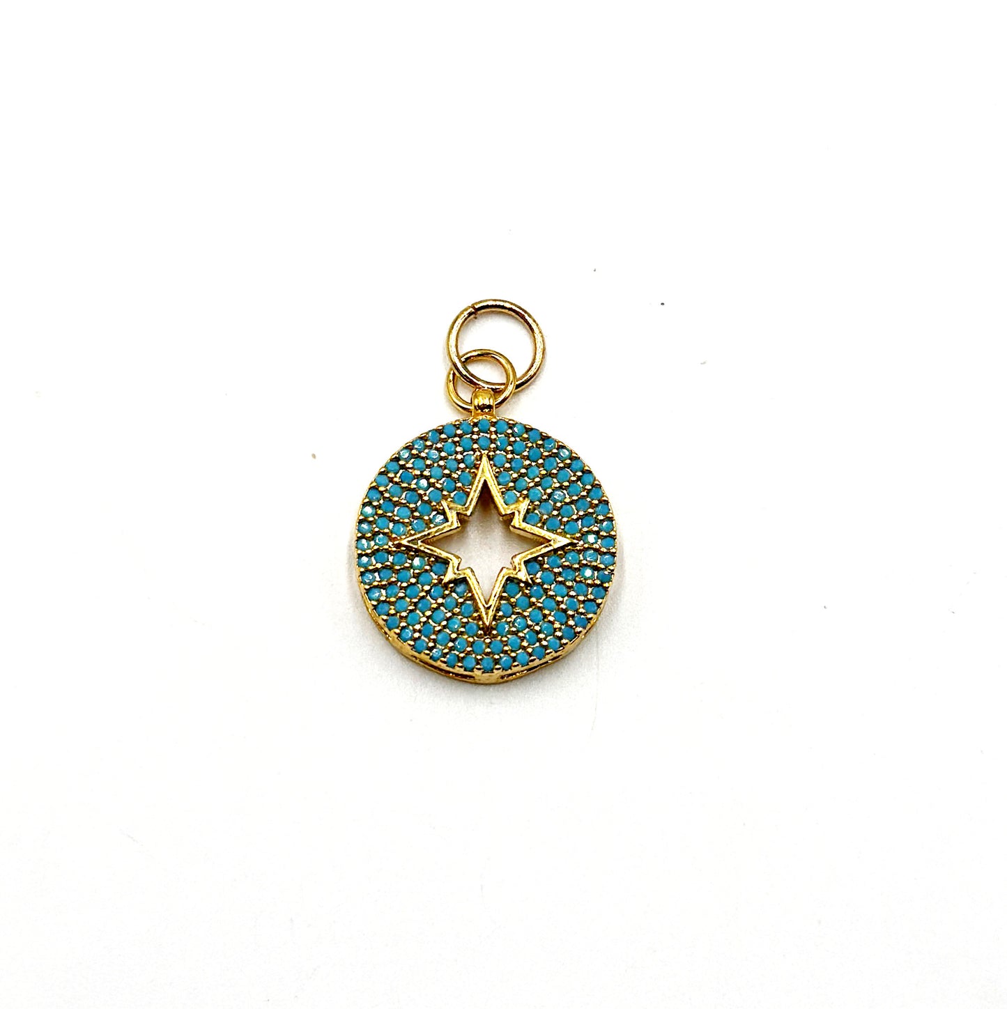 Turquoise Crystal North Star Medallion