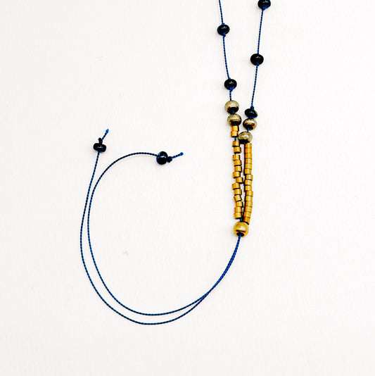 Silk and Sapphire necklace