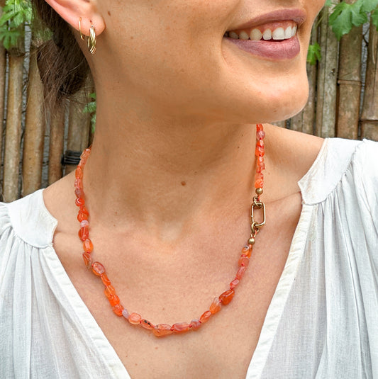 Carnelian Gemstone Necklace