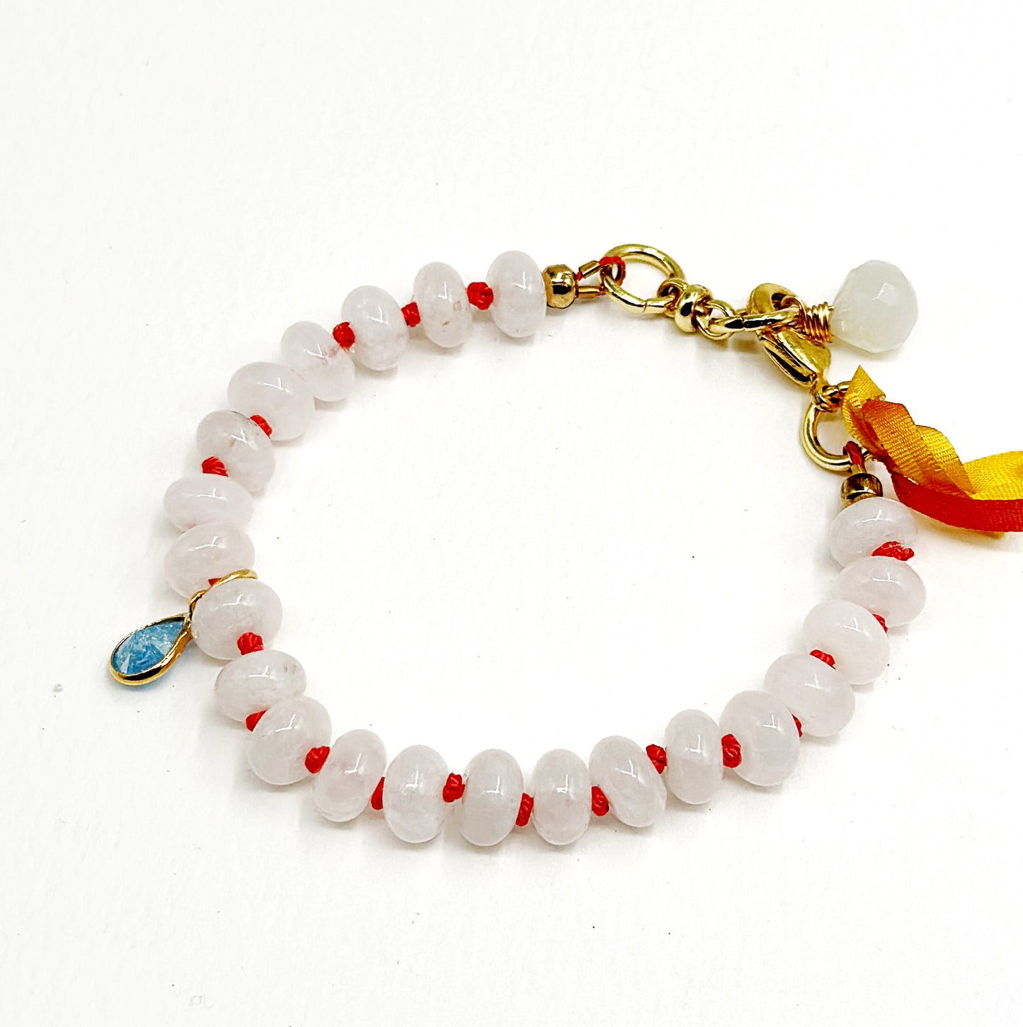 White Jade beaded bracelet