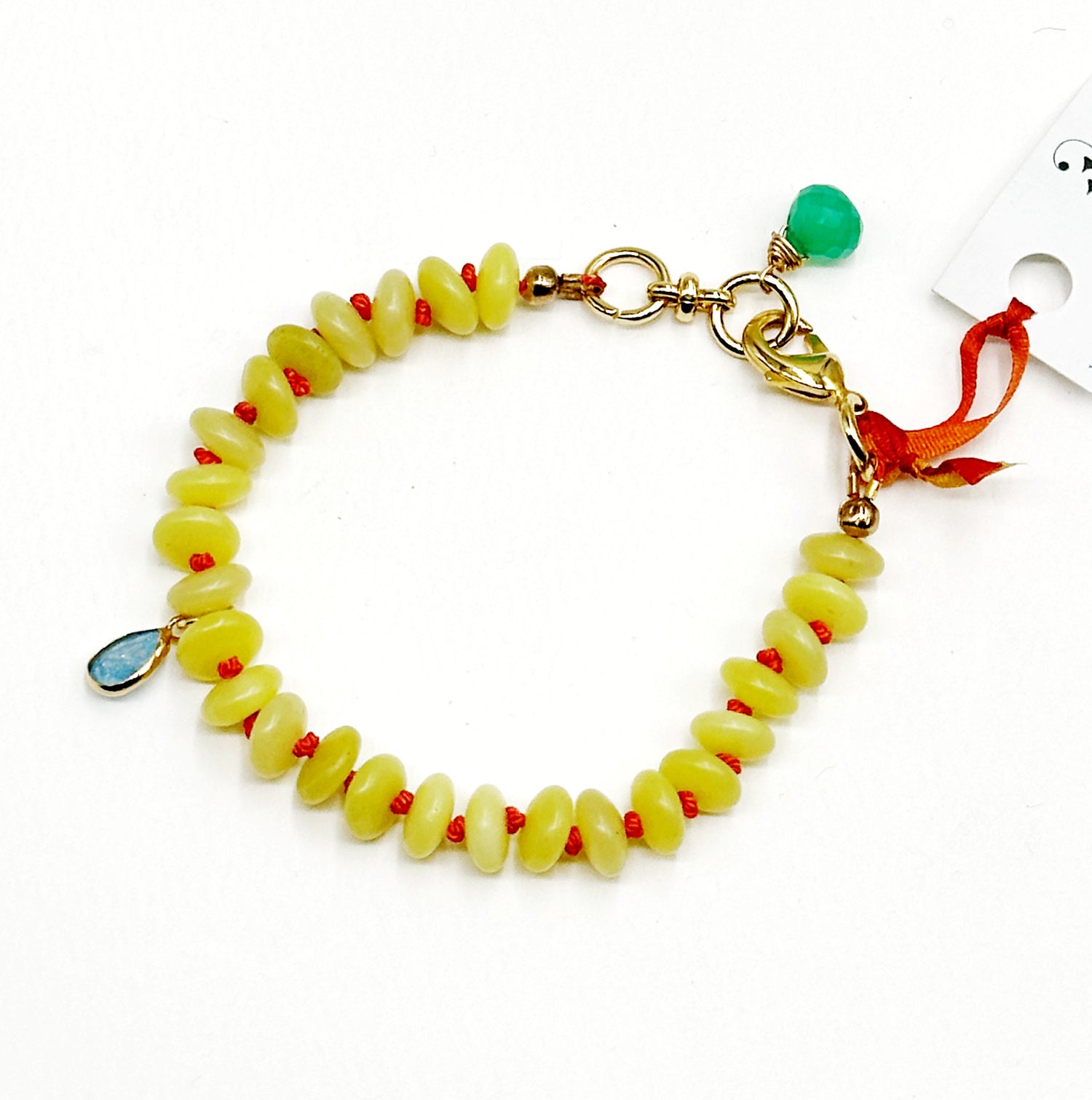 Lemon Quartz beaded bracelet