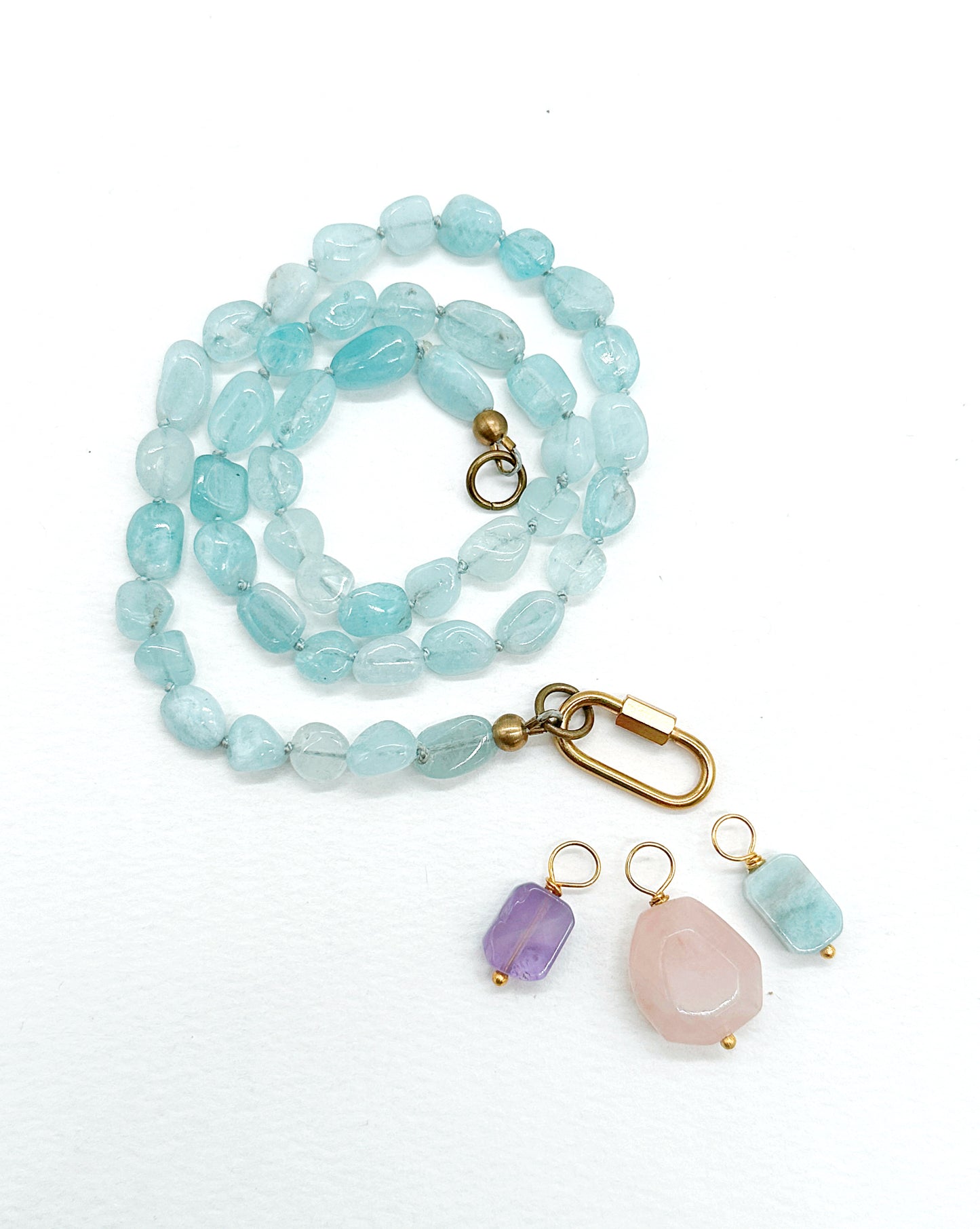 March Birthstone - Aquamarine Necklace