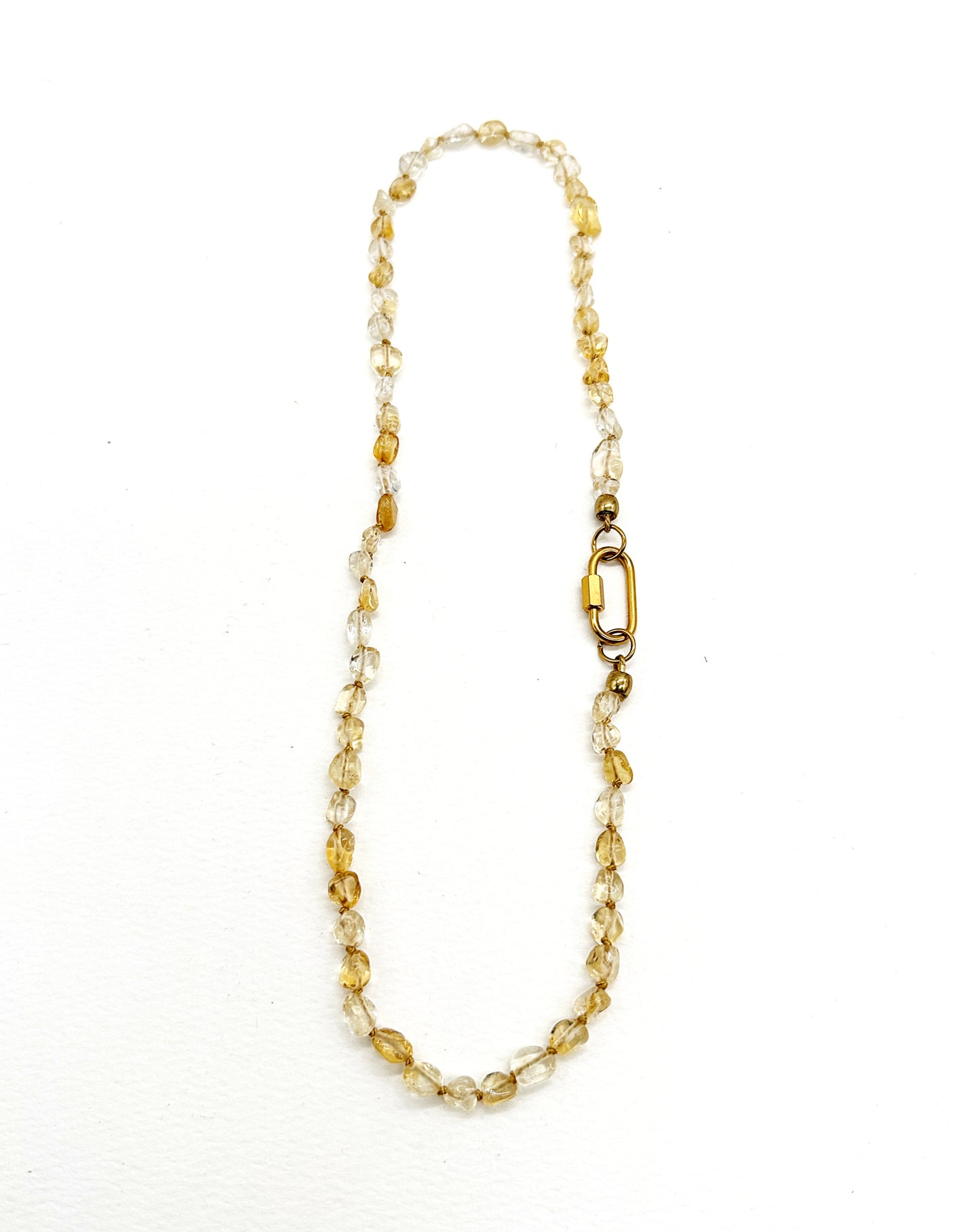 November Birthstone - Citrine Gemstone Necklace