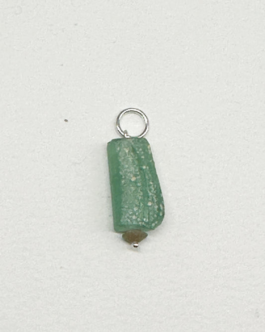 Ancient Roman Glass Pendant - Olive