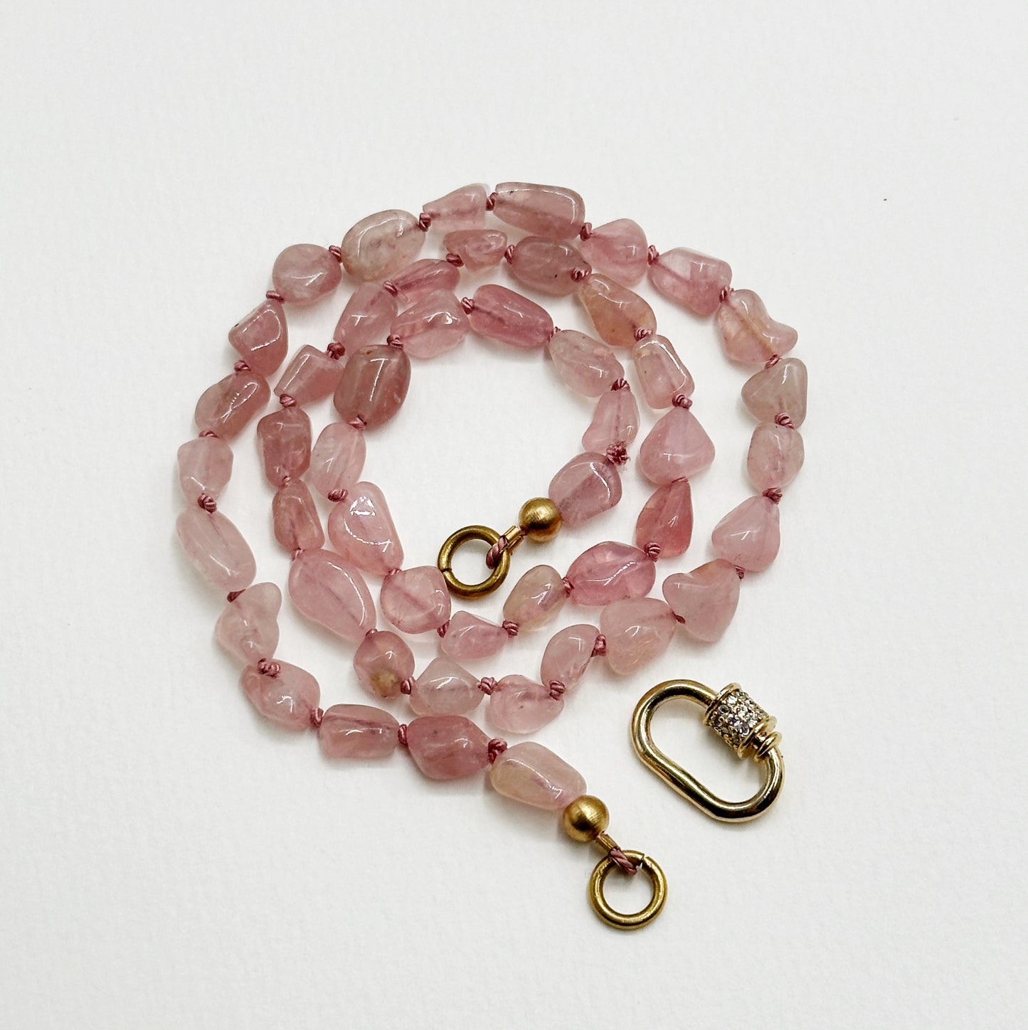 Rose Quartz Gemstone Necklace