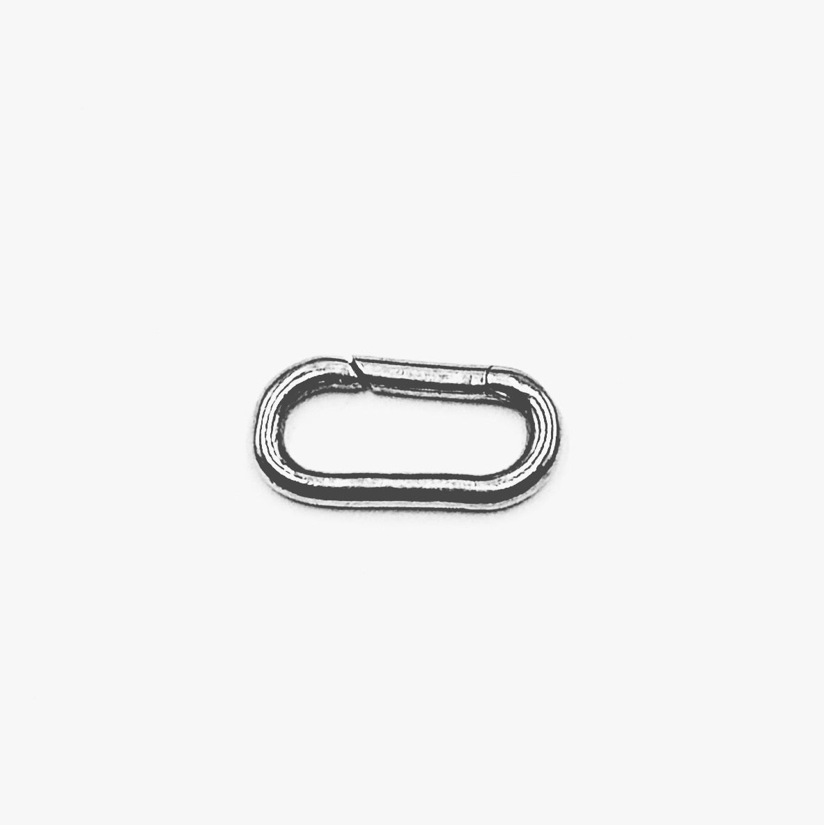 Rectangle Click Lock, Sterling silver